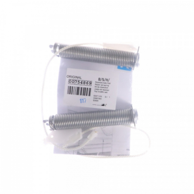 Ремкомплект двери ПММ Bosch, Siemens, Neff, Gaggenau, 2 пружины + 2 тросика, 754869