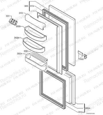 Дверь морозильной камеры
