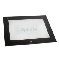 Стекло двери наружное (с креплением) 595x465mm 140126519200 для духовок Electrolux