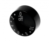 Кнопка регулятор, ширина оси 5мм, чёрная, для кофемолки Bosch 00187582